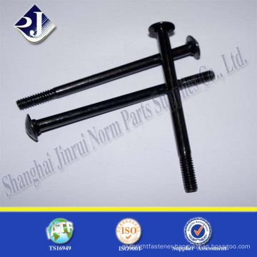 alibaba online supplier black zinc plated carbon steel carriage bolts